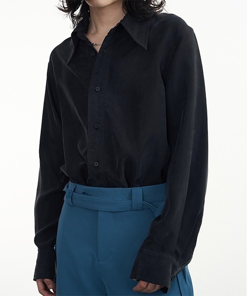 WESTBOY(ウエストボーイ)の「【PRE PREWORKS】Belted Wide Relax Slacks PR21S12PT(スラックス・メンズ・ブラック/ブラウン/ブルー・S/M/L)」の15枚目の写真