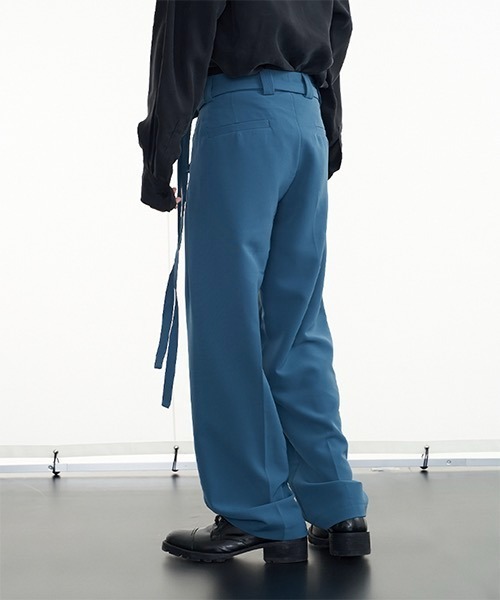WESTBOY(ウエストボーイ)の「【PRE PREWORKS】Belted Wide Relax Slacks PR21S12PT(スラックス・メンズ・ブラック/ブラウン/ブルー・S/M/L)」の16枚目の写真