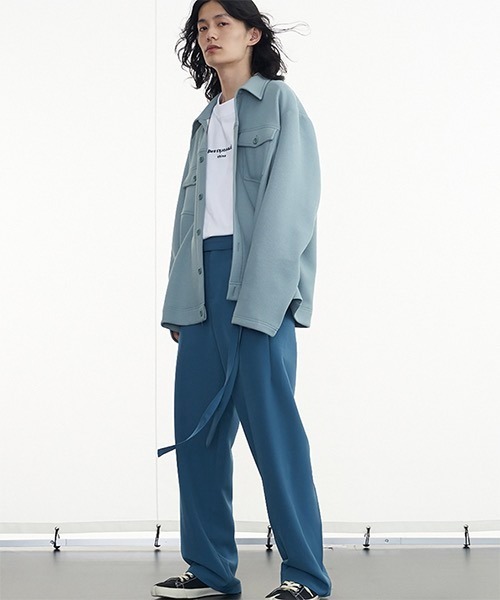 WESTBOY(ウエストボーイ)の「【PRE PREWORKS】Belted Wide Relax Slacks PR21S12PT(スラックス・メンズ・ブラック/ブラウン/ブルー・S/M/L)」の22枚目の写真
