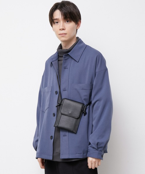 JUNRED（ジュンレッド）の「シンセティックレザーミニバック（ショルダーバッグ・メンズ・ブラック/グレー・FREE）」の14枚目の写真