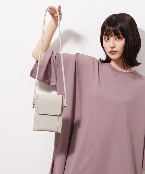 JUNRED（ジュンレッド）の「シンセティックレザーミニバック（ショルダーバッグ・メンズ・ブラック/グレー・FREE）」の15枚目の写真