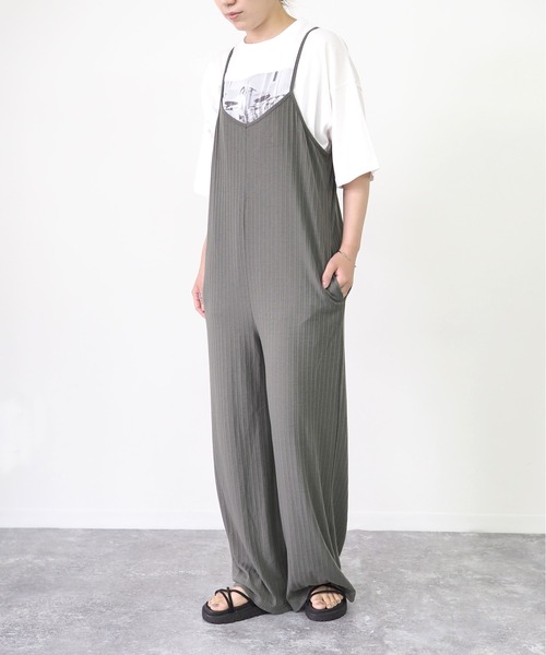 Riberry（リベリー）の「バックレースアップキャミサロペット（サロペット/オーバーオール・レディース・ブラック/ベージュ/ブラウン/カーキ・MEDIUM）」の19枚目の写真