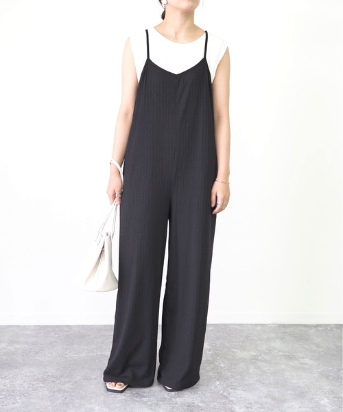 Riberry（リベリー）の「バックレースアップキャミサロペット（サロペット/オーバーオール・レディース・ブラック/ベージュ/ブラウン/カーキ・MEDIUM）」の17枚目の写真