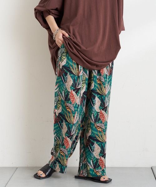 CIAOPANIC TYPY（チャオパニックティピー）の「アフリカンバティック柄イージーパンツ（その他パンツ・レディース・ブラウン/グリーン/イエロー・ONE SIZE）」の14枚目の写真