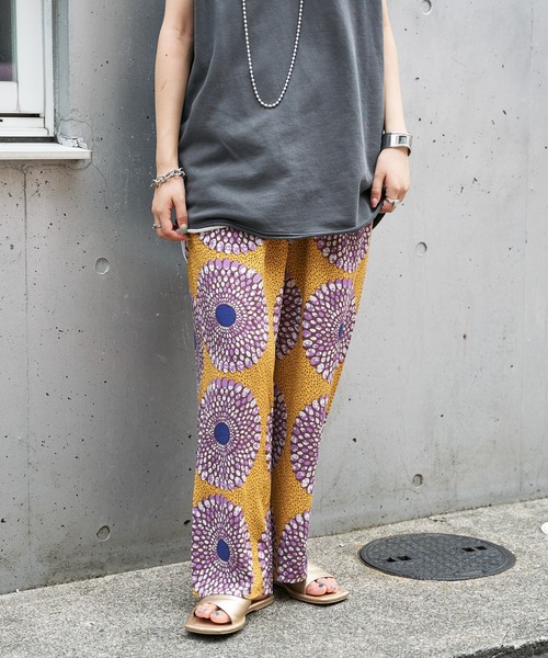 CIAOPANIC TYPY（チャオパニックティピー）の「アフリカンバティック柄イージーパンツ（その他パンツ・レディース・ブラウン/グリーン/イエロー・ONE SIZE）」の20枚目の写真