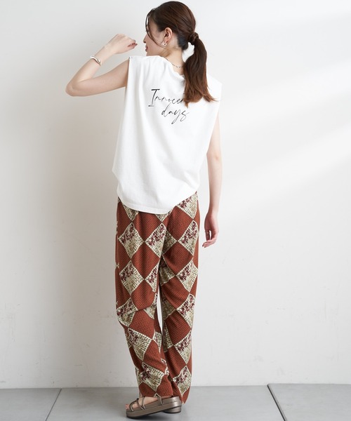 CIAOPANIC TYPY（チャオパニックティピー）の「アフリカンバティック柄イージーパンツ（その他パンツ・レディース・ブラウン/グリーン/イエロー・ONE SIZE）」の12枚目の写真