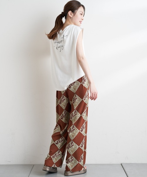 CIAOPANIC TYPY（チャオパニックティピー）の「アフリカンバティック柄イージーパンツ（その他パンツ・レディース・ブラウン/グリーン/イエロー・ONE SIZE）」の13枚目の写真