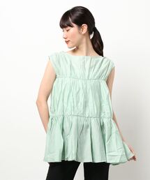 KOBE LETTUCE | シアーティアードトップス(シャツ/ブラウス)