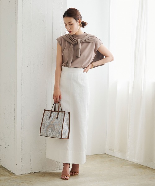 UR'S(ユアーズ)の「デニムタイトスカート(デニムスカート・レディース・ホワイト/ブラック・S/M/L)」の16枚目の写真