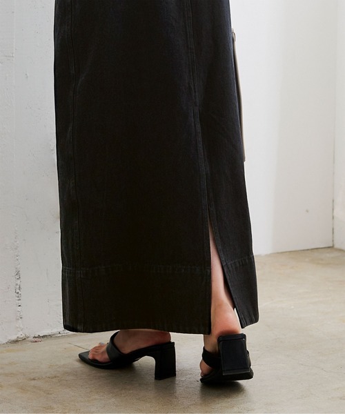 UR'S(ユアーズ)の「デニムタイトスカート(デニムスカート・レディース・ホワイト/ブラック・S/M/L)」の12枚目の写真