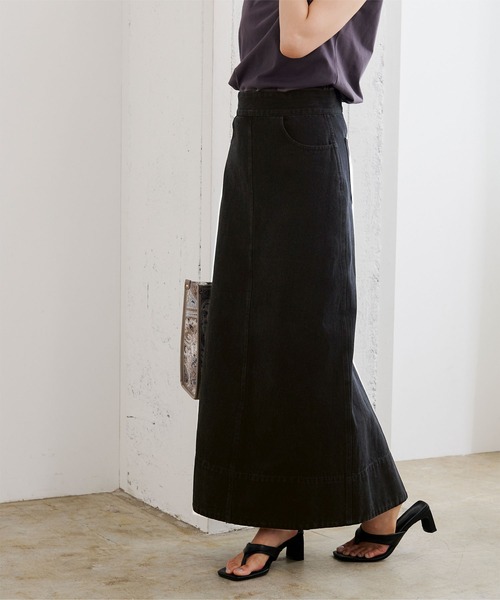 UR'S(ユアーズ)の「デニムタイトスカート(デニムスカート・レディース・ホワイト/ブラック・S/M/L)」の19枚目の写真