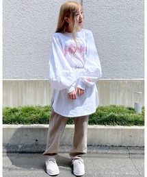 MILKFED. | VOLUME SLEEVE BIG TOP(Tシャツ/カットソー)