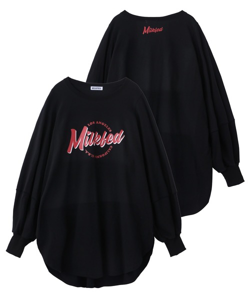 MILKFED.（ミルクフェド）の「VOLUME SLEEVE BIG TOP（Tシャツ/カットソー・レディース・ホワイト/ブラック/ベージュ・ONE SIZE）」の22枚目の写真