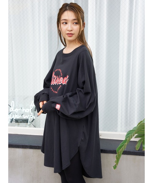 MILKFED.（ミルクフェド）の「VOLUME SLEEVE BIG TOP（Tシャツ/カットソー・レディース・ホワイト/ブラック/ベージュ・ONE SIZE）」の15枚目の写真