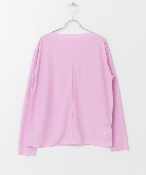 KBF+（ケービーエフプラス）の「KBF+　配色シアーロンTシャツ∴（Tシャツ/カットソー・レディース・ピンク・ONE）」の7枚目の写真