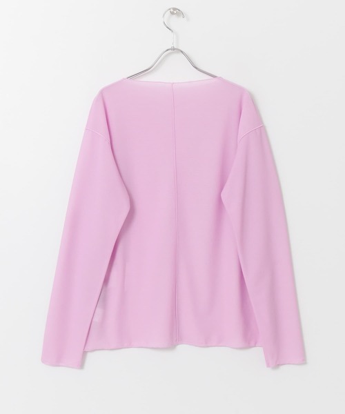 KBF+（ケービーエフプラス）の「KBF+　配色シアーロンTシャツ∴（Tシャツ/カットソー・レディース・ピンク・ONE）」の5枚目の写真