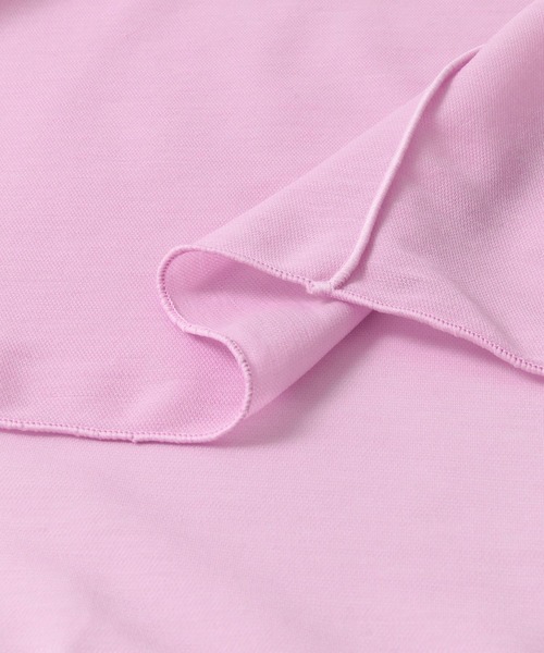 KBF+（ケービーエフプラス）の「KBF+　配色シアーロンTシャツ∴（Tシャツ/カットソー・レディース・ピンク・ONE）」の4枚目の写真