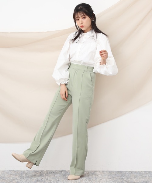 one after another NICE CLAUP（ワンアフターアナザーナイスクラップ）の「【WEB限定/大好評リバイバルアイテム】ボリュームスリーブ刺繍襟ブラウス（シャツ/ブラウス・レディース・ベージュ/オフホワイト/ブラック系その他/ブラウン系その他・FREE）」の14枚目の写真