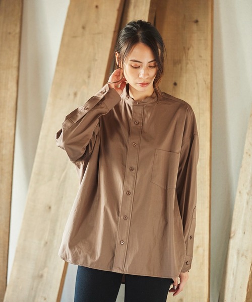 TICCA（ティッカ）の「TICCA TBAA-032 COLLARLESS SQUARE BIG SHIRT 