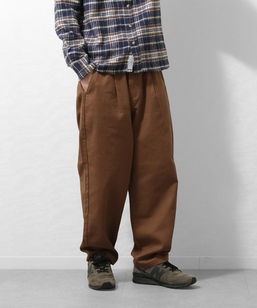 ZIP FIVE（ジップファイブ）の「【loot box】デニム＆カツラギ　バックシャーリング　イージーワイドスケータパンツ（デニムパンツ・メンズ・ブラック/ネイビー/ブラウン/オフホワイト/ブルー・SMALL/MEDIUM/LARGE/X-LARGE）」の3枚目の写真