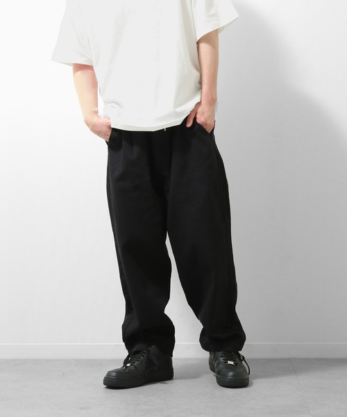 ZIP FIVE（ジップファイブ）の「【loot box】デニム＆カツラギ　バックシャーリング　イージーワイドスケータパンツ（デニムパンツ・メンズ・ブラック/ネイビー/ブラウン/オフホワイト/ブルー・SMALL/MEDIUM/LARGE/X-LARGE）」の2枚目の写真