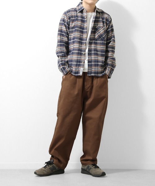 ZIP FIVE（ジップファイブ）の「【loot box】デニム＆カツラギ　バックシャーリング　イージーワイドスケータパンツ（デニムパンツ・メンズ・ブラック/ネイビー/ブラウン/オフホワイト/ブルー・SMALL/MEDIUM/LARGE/X-LARGE）」の17枚目の写真