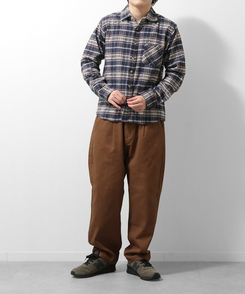 ZIP FIVE（ジップファイブ）の「【loot box】デニム＆カツラギ　バックシャーリング　イージーワイドスケータパンツ（デニムパンツ・メンズ・ブラック/ネイビー/ブラウン/オフホワイト/ブルー・SMALL/MEDIUM/LARGE/X-LARGE）」の14枚目の写真