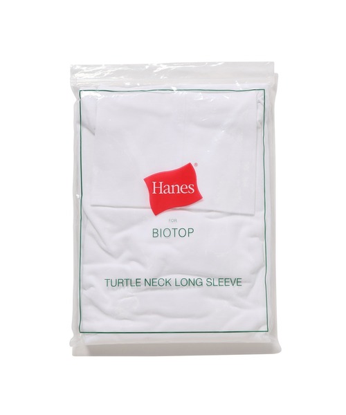 HANES(ヘインズ)の「【Hanes for BIOTOP】TURTLE NECK LONG SLEEVE(Tシャツ/カットソー・レディース・ブラック/ホワイト・M)」の12枚目の写真