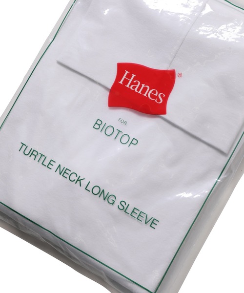 HANES(ヘインズ)の「【Hanes for BIOTOP】TURTLE NECK LONG SLEEVE(Tシャツ/カットソー・レディース・ブラック/ホワイト・M)」の13枚目の写真