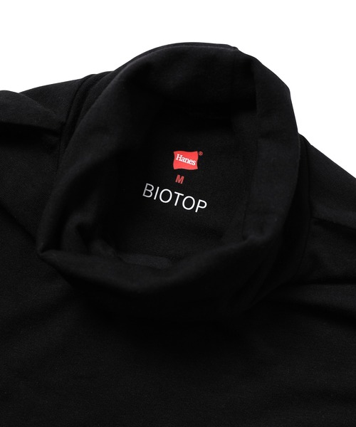 HANES(ヘインズ)の「【Hanes for BIOTOP】TURTLE NECK LONG SLEEVE(Tシャツ/カットソー・レディース・ブラック/ホワイト・M)」の15枚目の写真