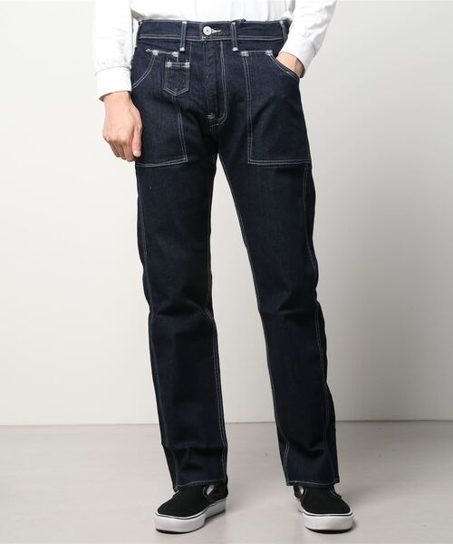 Levi's　RED ダイヤモンドレッグ　リーバイス　レッド　ほつれワーク Levi's - Levi's RED ほつれワーク期 コレクション カスタム