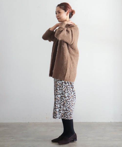 NOMBRE IMPAIR(ノンブルアンペール)の「ミドルフラワー ラグランワンピース(ワンピース・レディース・ブラック/ブラウン・FREE)」の8枚目の写真