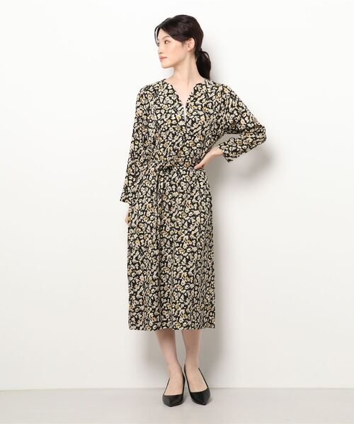 NOMBRE IMPAIR(ノンブルアンペール)の「ミドルフラワー ラグランワンピース(ワンピース・レディース・ブラック/ブラウン・FREE)」の13枚目の写真