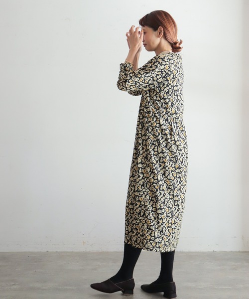 NOMBRE IMPAIR(ノンブルアンペール)の「ミドルフラワー ラグランワンピース(ワンピース・レディース・ブラック/ブラウン・FREE)」の18枚目の写真