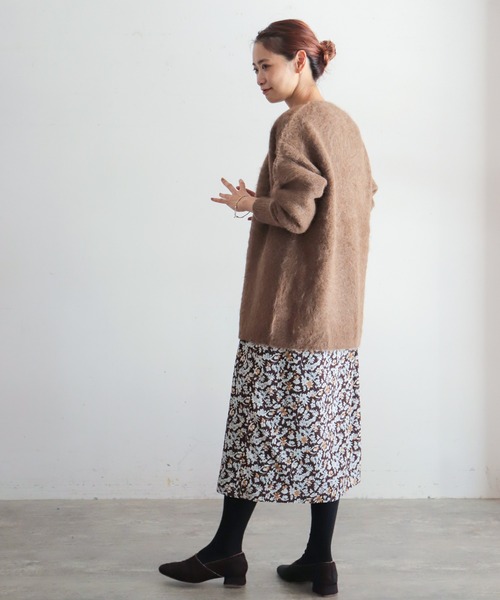 NOMBRE IMPAIR(ノンブルアンペール)の「ミドルフラワー ラグランワンピース(ワンピース・レディース・ブラック/ブラウン・FREE)」の15枚目の写真