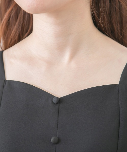 Newlyme（ニューリーミー）の「ペンタゴンネックＡラインワンピース（ワンピース・レディース・ブルーグレー/ブラック系その他/ブラック/グレー系その他/ブラウン/ブラウン系その他・MEDIUM/LARGE）」の13枚目の写真