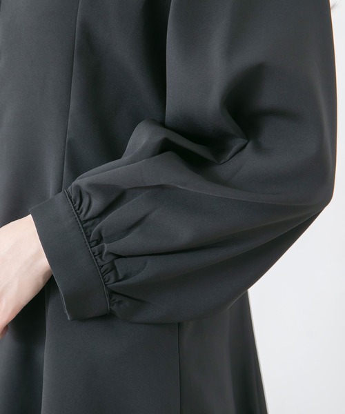 Newlyme（ニューリーミー）の「ペンタゴンネックＡラインワンピース（ワンピース・レディース・ブルーグレー/ブラック系その他/ブラック/グレー系その他/ブラウン/ブラウン系その他・MEDIUM/LARGE）」の16枚目の写真