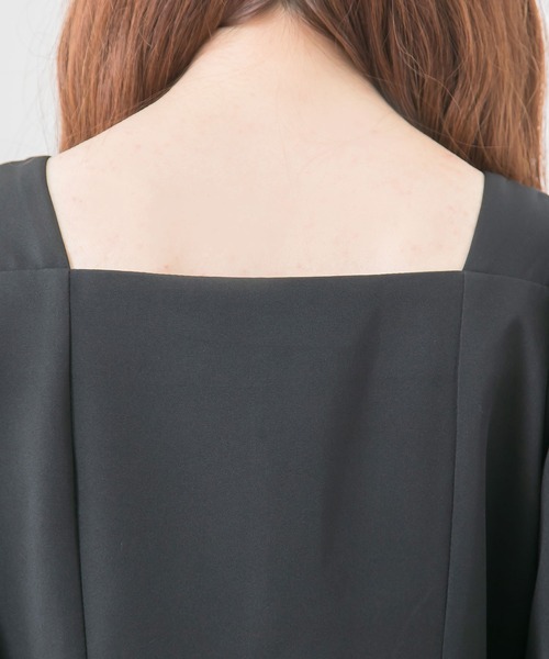Newlyme（ニューリーミー）の「ペンタゴンネックＡラインワンピース（ワンピース・レディース・ブルーグレー/ブラック系その他/ブラック/グレー系その他/ブラウン/ブラウン系その他・MEDIUM/LARGE）」の17枚目の写真