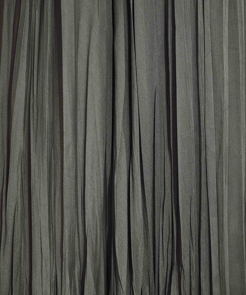 MADEMOISELLE ROPE'（マドモアゼル ロペ）の「<春まで使える>ワッシャー加工ランダムプリーツスカート（スカート・レディース・ライトグレー/ベージュ・38）」の11枚目の写真