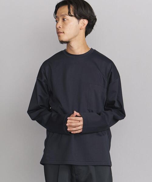 BEAUTY&YOUTH UNITED ARROWS（ビューティーアンドユースユナイテッドアローズ）の「BY サル―ジャ 1POC クルーネック カットソー（Tシャツ/カットソー・メンズ・ホワイト/ベージュ/ネイビー・S/M/L/XL）」の3枚目の写真