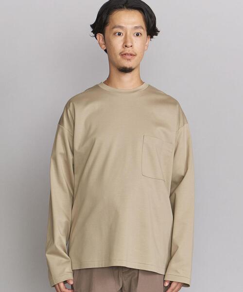 BEAUTY&YOUTH UNITED ARROWS（ビューティーアンドユースユナイテッドアローズ）の「BY サル―ジャ 1POC クルーネック カットソー（Tシャツ/カットソー・メンズ・ホワイト/ベージュ/ネイビー・S/M/L/XL）」の9枚目の写真