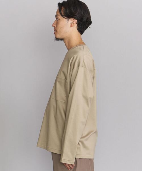 BEAUTY&YOUTH UNITED ARROWS（ビューティーアンドユースユナイテッドアローズ）の「BY サル―ジャ 1POC クルーネック カットソー（Tシャツ/カットソー・メンズ・ホワイト/ベージュ/ネイビー・S/M/L/XL）」の12枚目の写真