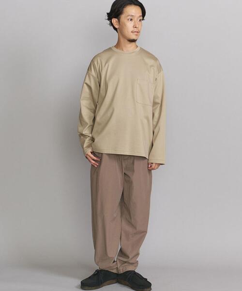 BEAUTY&YOUTH UNITED ARROWS（ビューティーアンドユースユナイテッドアローズ）の「BY サル―ジャ 1POC クルーネック カットソー（Tシャツ/カットソー・メンズ・ホワイト/ベージュ/ネイビー・S/M/L/XL）」の5枚目の写真
