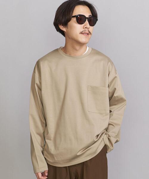 BEAUTY&YOUTH UNITED ARROWS（ビューティーアンドユースユナイテッドアローズ）の「BY サル―ジャ 1POC クルーネック カットソー（Tシャツ/カットソー・メンズ・ホワイト/ベージュ/ネイビー・S/M/L/XL）」の11枚目の写真