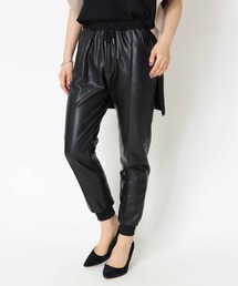Jines | フェイクレザー・ジョガーパンツ(その他パンツ)