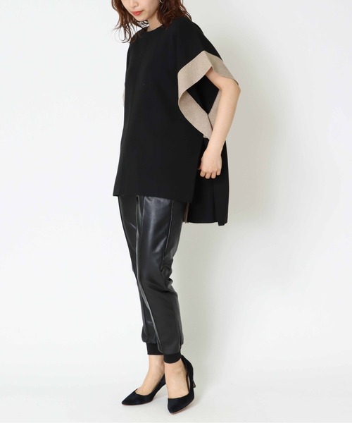 Jines（ジネス）の「フェイクレザー・ジョガーパンツ（その他パンツ・レディース・ブラック・38）」の11枚目の写真