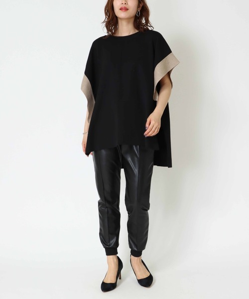 Jines（ジネス）の「フェイクレザー・ジョガーパンツ（その他パンツ・レディース・ブラック・38）」の9枚目の写真