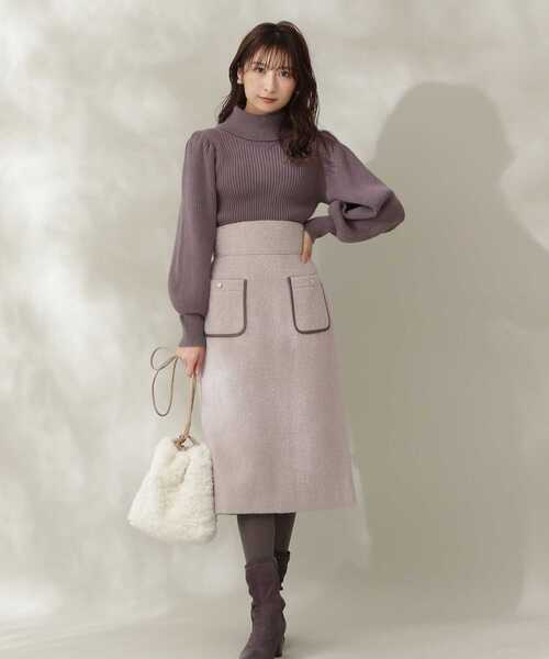 PROPORTION BODY DRESSING（プロポーションボディドレッシング）の「タートルネックボリュームスリーブ / 1211270004（ニット/セーター・レディース・ダークグレー/グレー/ホワイト系その他/ブラウン系その他・MEDIUM/SMALL）」の17枚目の写真