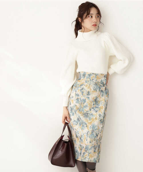 PROPORTION BODY DRESSING（プロポーションボディドレッシング）の「タートルネックボリュームスリーブ / 1211270004（ニット/セーター・レディース・ダークグレー/グレー/ホワイト系その他/ブラウン系その他・MEDIUM/SMALL）」の20枚目の写真