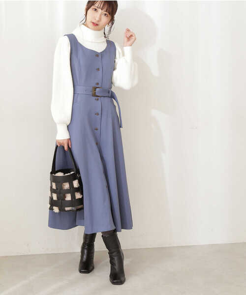 PROPORTION BODY DRESSING（プロポーションボディドレッシング）の「タートルネックボリュームスリーブ / 1211270004（ニット/セーター・レディース・ダークグレー/グレー/ホワイト系その他/ブラウン系その他・MEDIUM/SMALL）」の21枚目の写真